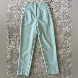 Zara High-Waisted Pants - Mint Green